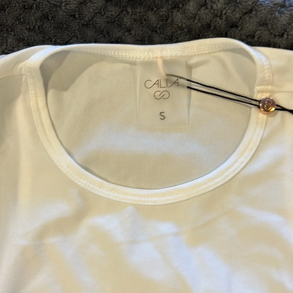 Bundle 2 NWT Calia by Carrie Underwood Lustralux Tank Tops SzS pure white blk - Picture 3 of 11